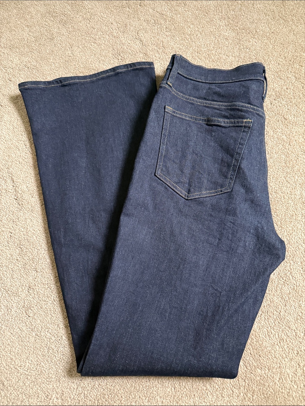 J. Crew - women’s Indigo Bootcut Jeans with Gold Hardware